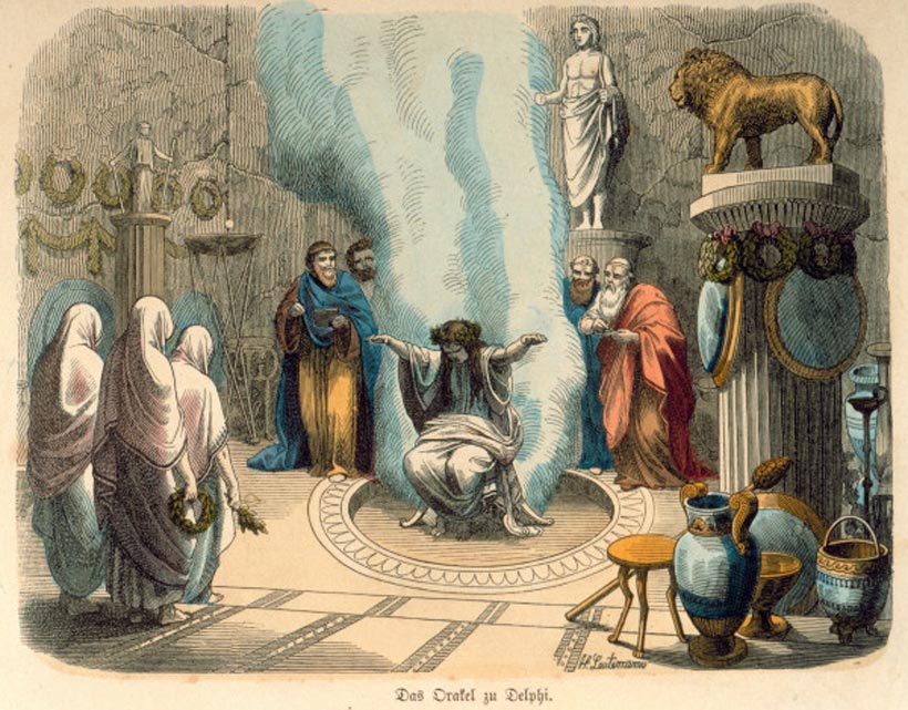 Oracolo di Delphi - illustrazione storica